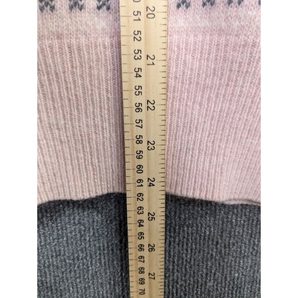 Vintage Liz Claiborne Fair Isle Sweater Womens Medium Crew Neck Wool Angora - Picture 8 of 11